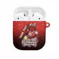 Personalized St. George Illawarra Dragons AirPods Case Easter Mascot - Colorful Eggs Cartoon Style
