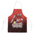 Personalized St. George Illawarra Dragons Apron Easter Mascot - Colorful Eggs Cartoon Style