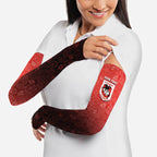 Personalized St. George Illawarra Dragons Arm Sleeves Easter Mascot - Colorful Eggs Cartoon Style