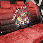 Personalized St. George Illawarra Dragons Back Car Seat Cover Easter Mascot - Colorful Eggs Cartoon Style