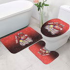 Personalized St. George Illawarra Dragons Bathroom Set Easter Mascot - Colorful Eggs Cartoon Style