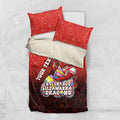 Personalized St. George Illawarra Dragons Bedding Set Easter Mascot - Colorful Eggs Cartoon Style