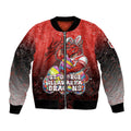 Personalized St. George Illawarra Dragons Bomber Jacket Easter Mascot - Colorful Eggs Cartoon Style