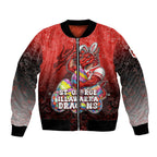 Personalized St. George Illawarra Dragons Bomber Jacket Easter Mascot - Colorful Eggs Cartoon Style