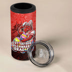 Personalized St. George Illawarra Dragons 4 in 1 Can Cooler Tumbler Easter Mascot - Colorful Eggs Cartoon Style