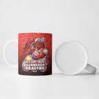 Personalized St. George Illawarra Dragons Ceramic Mug Easter Mascot - Colorful Eggs Cartoon Style