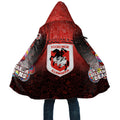Personalized St. George Illawarra Dragons Cloak Easter Mascot - Colorful Eggs Cartoon Style