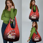 Personalized St. George Illawarra Dragons Grocery Bag Easter Mascot - Colorful Eggs Cartoon Style