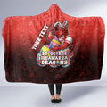 Personalized St. George Illawarra Dragons Hooded Blanket Easter Mascot - Colorful Eggs Cartoon Style