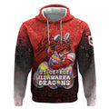 Personalized St. George Illawarra Dragons Hoodie Easter Mascot - Colorful Eggs Cartoon Style