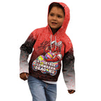 Personalized St. George Illawarra Dragons Kid Hoodie Easter Mascot - Colorful Eggs Cartoon Style