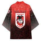 Personalized St. George Illawarra Dragons Kimono Easter Mascot - Colorful Eggs Cartoon Style
