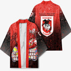 Personalized St. George Illawarra Dragons Kimono Easter Mascot - Colorful Eggs Cartoon Style