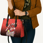 Personalized St. George Illawarra Dragons Leather Bag Easter Mascot - Colorful Eggs Cartoon Style