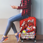 Personalized St. George Illawarra Dragons Luggage Cover Easter Mascot - Colorful Eggs Cartoon Style