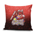 Personalized St. George Illawarra Dragons Pillow Cover Easter Mascot - Colorful Eggs Cartoon Style
