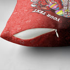 Personalized St. George Illawarra Dragons Pillow Cover Easter Mascot - Colorful Eggs Cartoon Style