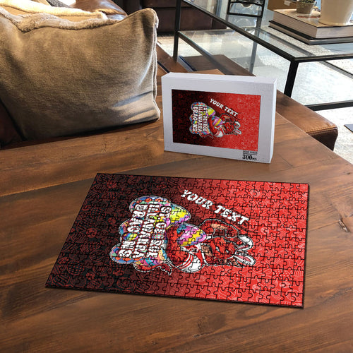 Personalized St. George Illawarra Dragons Puzzle Easter Mascot - Colorful Eggs Cartoon Style