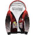 Personalized St. George Illawarra Dragons Sherpa Hoodie Easter Mascot - Colorful Eggs Cartoon Style