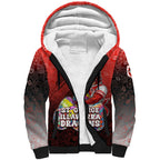 Personalized St. George Illawarra Dragons Sherpa Hoodie Easter Mascot - Colorful Eggs Cartoon Style