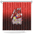 Personalized St. George Illawarra Dragons Shower Curtain Easter Mascot - Colorful Eggs Cartoon Style