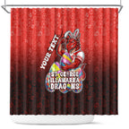 Personalized St. George Illawarra Dragons Shower Curtain Easter Mascot - Colorful Eggs Cartoon Style
