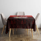 Personalized St. George Illawarra Dragons Tablecloth Easter Mascot - Colorful Eggs Cartoon Style