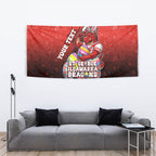 Personalized St. George Illawarra Dragons Tapestry Easter Mascot - Colorful Eggs Cartoon Style