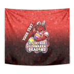 Personalized St. George Illawarra Dragons Tapestry Easter Mascot - Colorful Eggs Cartoon Style