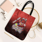 Personalized St. George Illawarra Dragons Tote Bag Easter Mascot - Colorful Eggs Cartoon Style