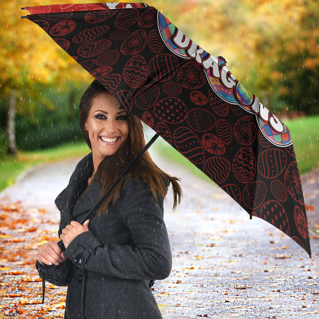 Personalized St. George Illawarra Dragons Umbrella Easter Mascot - Colorful Eggs Cartoon Style