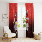Personalized St. George Illawarra Dragons Window Curtain Easter Mascot - Colorful Eggs Cartoon Style