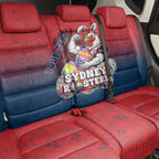 Personalized Sydney Roosters Back Car Seat Cover Easter Mascot - Colorful Eggs Cartoon Style