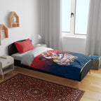 Personalized Sydney Roosters Bedding Set Easter Mascot - Colorful Eggs Cartoon Style