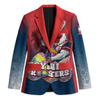Personalized Sydney Roosters Blazer Easter Mascot - Colorful Eggs Cartoon Style