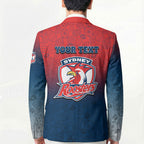 Personalized Sydney Roosters Blazer Easter Mascot - Colorful Eggs Cartoon Style