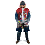 Personalized Sydney Roosters Cloak Easter Mascot - Colorful Eggs Cartoon Style