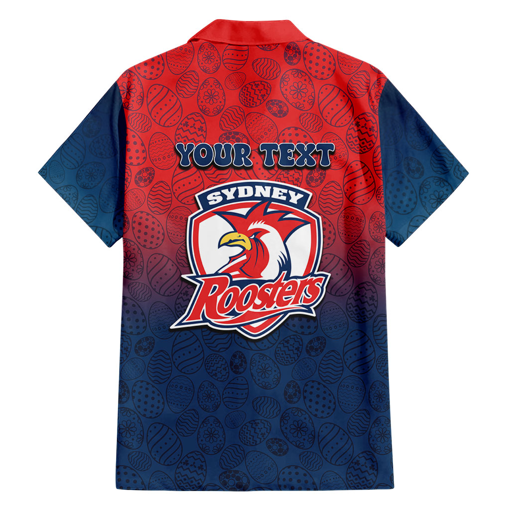 Personalized Sydney Roosters Family Matching Mermaid Dress and Hawaiian Shirt Easter Mascot - Colorful Eggs Cartoon Style