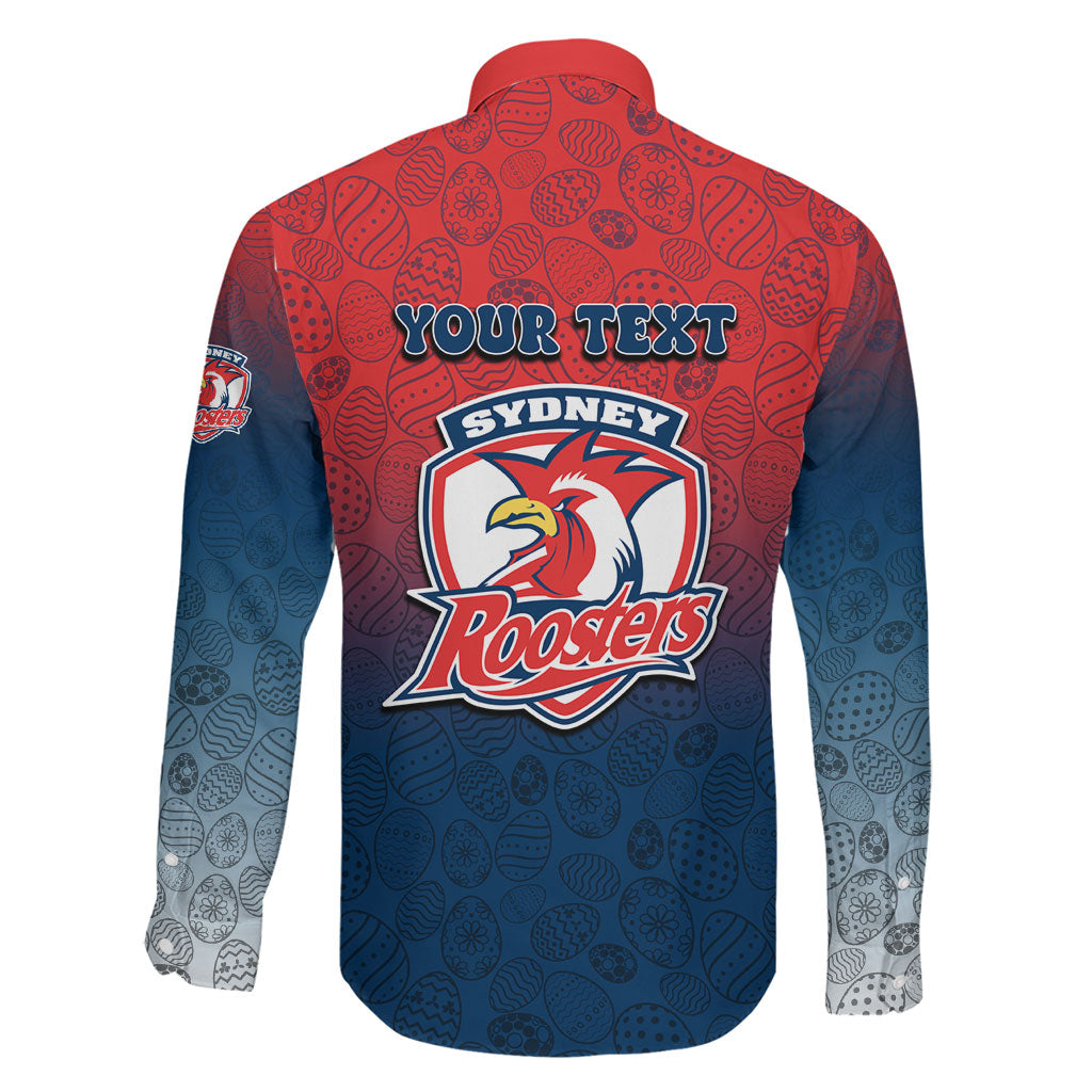 Personalized Sydney Roosters Family Matching Tank Maxi Dress and Hawaiian Shirt Easter Mascot - Colorful Eggs Cartoon Style