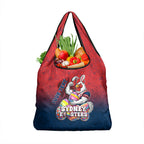 Personalized Sydney Roosters Grocery Bag Easter Mascot - Colorful Eggs Cartoon Style