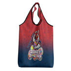 Personalized Sydney Roosters Grocery Bag Easter Mascot - Colorful Eggs Cartoon Style