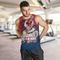 Personalized Sydney Roosters Men Tank Top Easter Mascot - Colorful Eggs Cartoon Style
