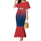 Personalized Sydney Roosters Mermaid Dress Easter Mascot - Colorful Eggs Cartoon Style