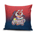 Personalized Sydney Roosters Pillow Cover Easter Mascot - Colorful Eggs Cartoon Style