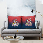 Personalized Sydney Roosters Pillow Cover Easter Mascot - Colorful Eggs Cartoon Style