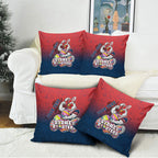 Personalized Sydney Roosters Pillow Cover Easter Mascot - Colorful Eggs Cartoon Style