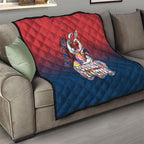 Personalized Sydney Roosters Quilt Easter Mascot - Colorful Eggs Cartoon Style