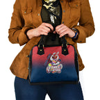 Personalized Sydney Roosters Shoulder Handbag Easter Mascot - Colorful Eggs Cartoon Style