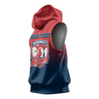 Personalized Sydney Roosters Sleeveless Hoodie Easter Mascot - Colorful Eggs Cartoon Style