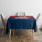 Personalized Sydney Roosters Tablecloth Easter Mascot - Colorful Eggs Cartoon Style